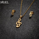 Conjunto Joias Aço Inoxidável - Colares Brincos Flores Bohemia para Homens e Mulheres