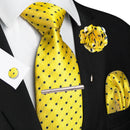 Conjunto Gravata Xadrez Castanho - Seda 8cm com Acessórios