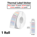 Etiquetas Térmicas D30 Multi-Tamanhos Impermeáveis - Adesivos para Organização Cozinha Escritório Cabos D30 Q30