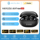 HAYLOU AirFree - Auriculares Bluetooth 5.4 Clip de Orelha com Redução de Ruído AI e Display LED