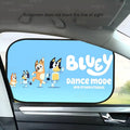 Cortina Protetor Solar Bluey para Carro - Dobrável UV Proteção Universal para Crianças