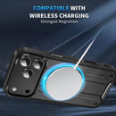 Capa iPhone Magnética com Anel - Proteção Anti-Choque para iPhone 17/16/15/14/13/12 Pro Max