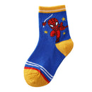 5 Pairs Anime Cosplay Socks Marvel Heros Spiderman Children Socks Cartoon Baby Cotton Socks for Boys 1-12 Years Birthday Gifts