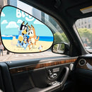 Protetor Solar Infantil Bluey - Cortina UV para Janela do Carro