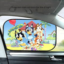 Cortina Protetor Solar Bluey para Carro - Dobrável UV Proteção Universal para Crianças
