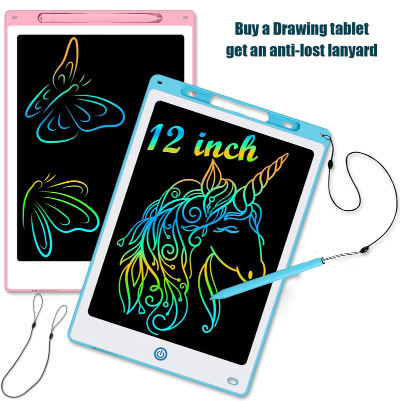 Tablet Gráfico LCD 16/12/10/8.5 Polegadas - Desenho Colorido para Crianças 3-8 Anos