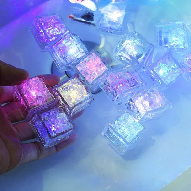 Brinquedos LED Banho 6/12 Peças - Luzes Coloridas À Prova de Água para Bebés Presente Natal