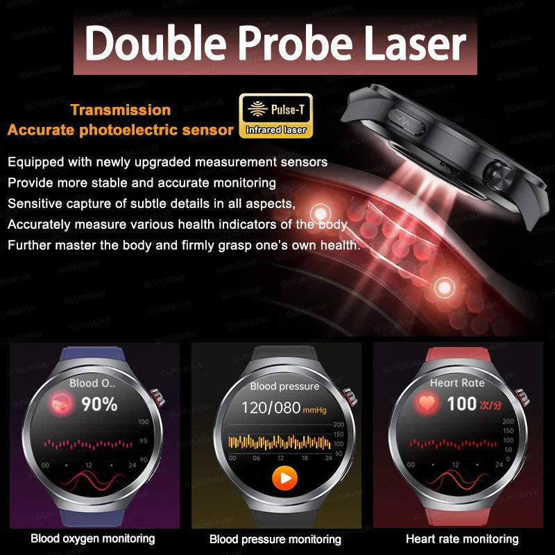 Smartwatch XIAOMI 2025 Monitor Saúde - Ácido Úrico Pressão Arterial ECG+PPG Análise Corporal