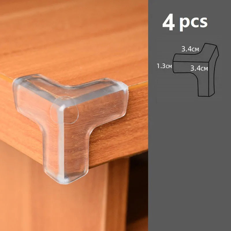 Protetores de Cantos Mesa Silicone 4/10 Peças - Segurança Bebé Crianças Anti-Colisão