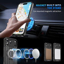 Capa iPhone Magnética com Anel - Proteção Anti-Choque para iPhone 17/16/15/14/13/12 Pro Max