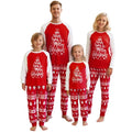 Pijama Algodão Natal Família - Conjunto Manga Comprida Mãe Pai Criança Xmas