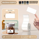 Papel Térmico Niimbot B21/B203/B3S - Etiquetas Autoadesivas Impermeáveis Resistentes a Óleo e Rasgos