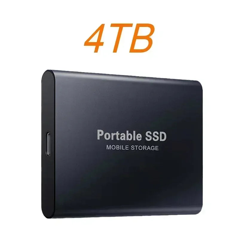 Disco SSD Externo Portátil 4TB - Alta Velocidade USB 3.1 para Laptop/PC