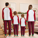 Pijamas Natal Família Rena - Mãe Pai Filho Top Manga Comprida + Calças Xadrez