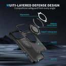 Capa iPhone Magnética com Anel - Proteção Anti-Choque para iPhone 17/16/15/14/13/12 Pro Max