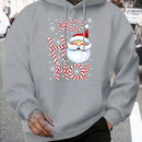 Hoodie Natal 2025 Pai Natal HO HO HO - Sweatshirt Confortável Inverno Homem