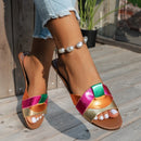 Sandálias Femininas Luxo Designer 2025 - Chinelos Praia Confortáveis Sola Macia