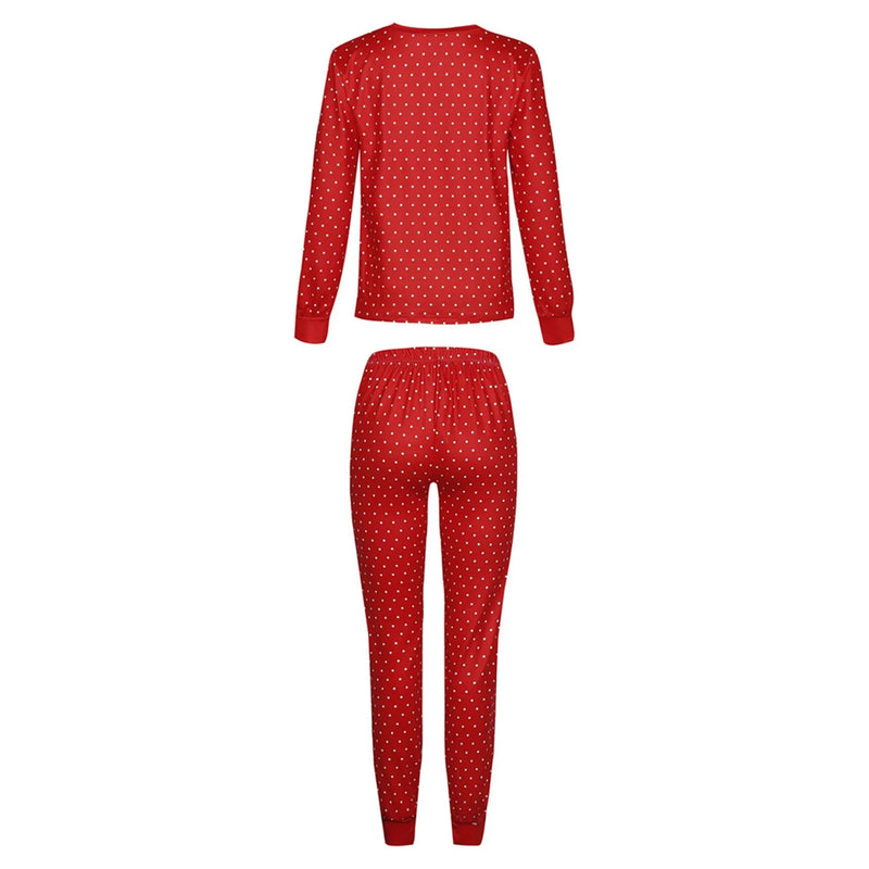 Hot Sall Family Matching Christmas Pajama Sets Xmas Mother Daughter Dad Son Match Pajamas Cotton Kids Pjs Women's Sleepwear
