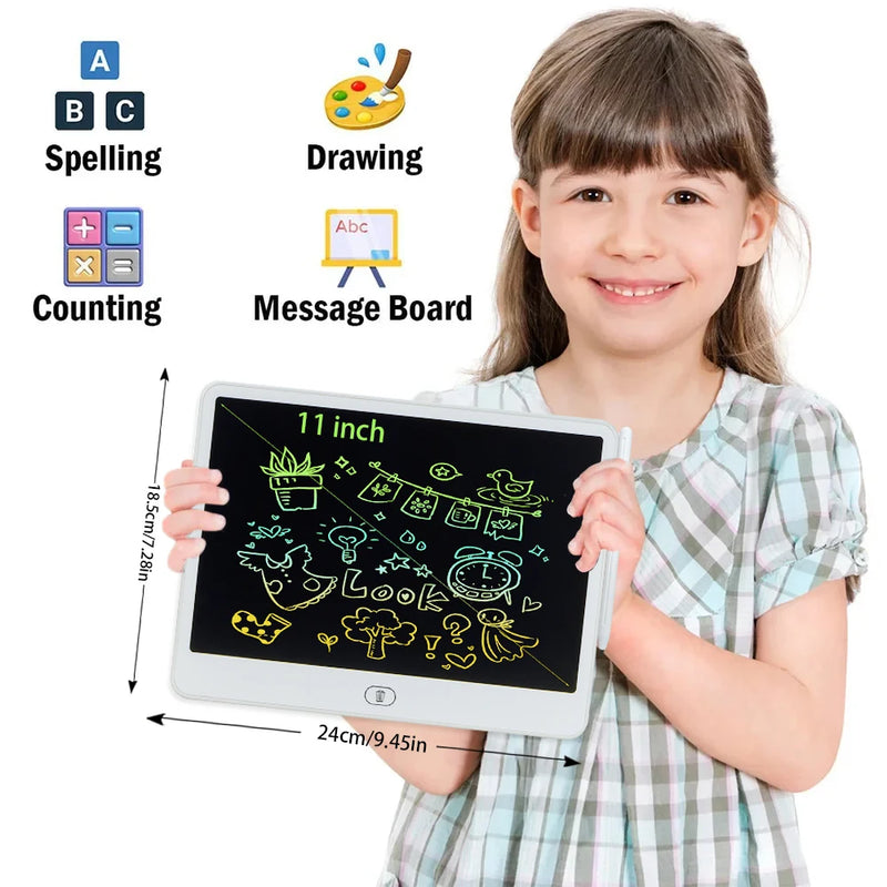 Tablet LCD Desenho 16/13/11 Polegadas - Brinquedo Educativo para Crianças 3-8 Anos