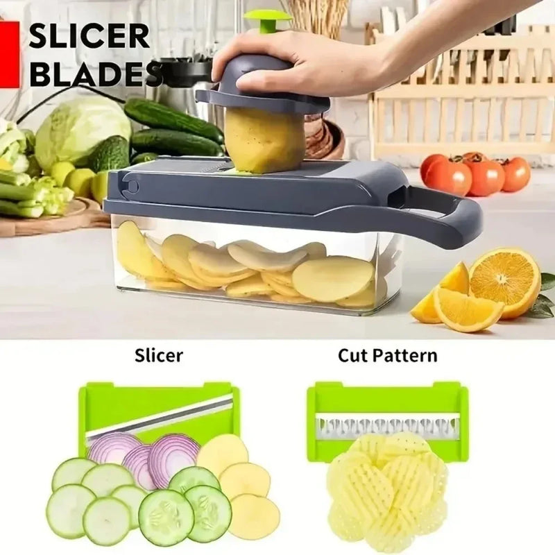 Cortador Vegetais 16 em 1 - Multifuncional Cozinha