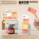 Papel Térmico Niimbot B21/B203/B3S - Etiquetas Autoadesivas Impermeáveis Resistentes a Óleo e Rasgos