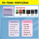 Rolo de Etiquetas Térmicas Adesivas Niimbot 2 Polegadas - Papel Colorido Impermeável para Impressora B1 B21