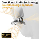 HAYLOU AirFree - Auriculares Bluetooth 5.4 Clip de Orelha com Redução de Ruído AI e Display LED