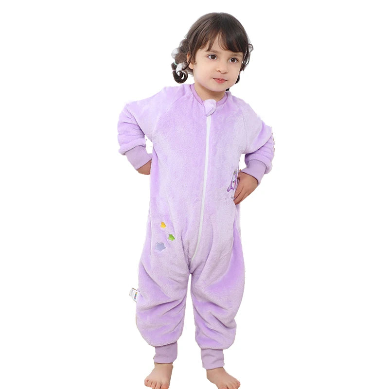 Pijama Natal Flanela Criança - Roupa Dormir Quente Inverno Menino Menina 1-6T
