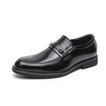 Sapatos Formais Masculinos Couro Clássicos - Mocassins Slip-On Respiráveis