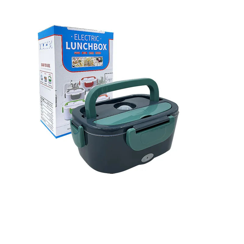 Lunch Box Elétrica Aquecedor Portátil 2 Compartimentos - Marmita Térmica Carro Casa Escritório