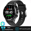 DAORKOW New 2 IN 1 Smart Watch TWS Earphone NFC Heart Rate Blood Oxygen Fitness Tracker Sport Watch Wireless Call Smartwatch Men