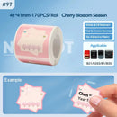 Rolo de Etiquetas Térmicas Adesivas Niimbot 2 Polegadas - Papel Colorido Impermeável para Impressora B1 B21