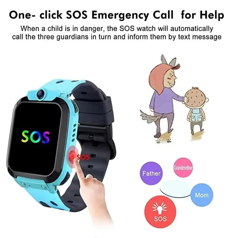 Smartwatch Xiaomi para Crianças - GPS SOS Chamadas Câmara À Prova de Água