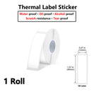 Etiquetas Térmicas D30 Multi-Tamanhos Impermeáveis - Adesivos para Organização Cozinha Escritório Cabos D30 Q30
