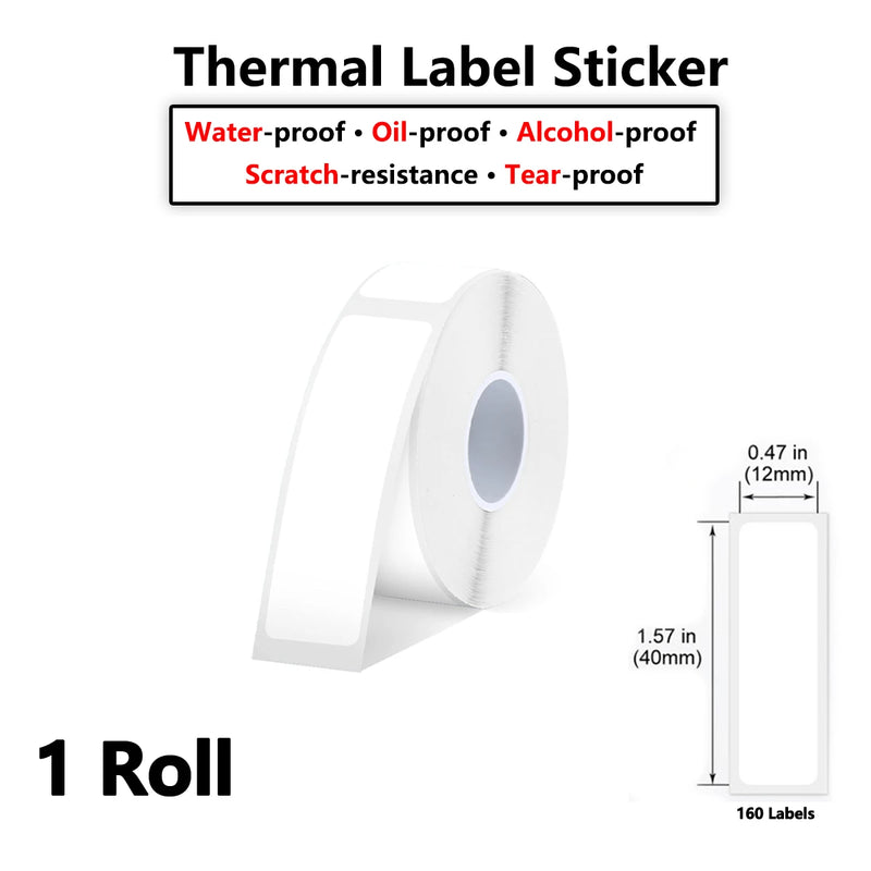 Etiquetas Térmicas D30 Multi-Tamanhos Impermeáveis - Adesivos para Organização Cozinha Escritório Cabos D30 Q30