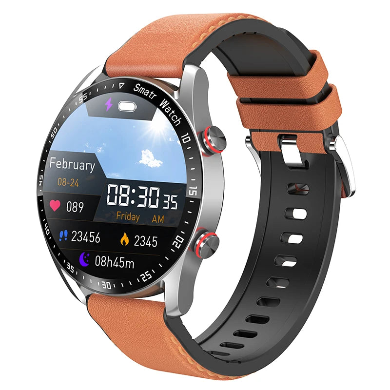 Smartwatch ECG+PPG Saúde - Monitorização Pressão Arterial Bluetooth Impermeável