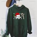Hoodie Natal Mr & Mrs Matching Casal - Sweatshirt Hubby Wifey Couple Xmas