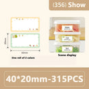 Rolo de Etiquetas Térmicas Adesivas Niimbot 2 Polegadas - Papel Colorido Impermeável para Impressora B1 B21