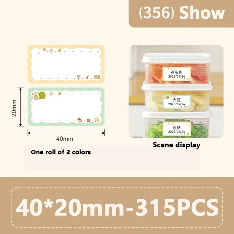 Rolo de Etiquetas Térmicas Adesivas Niimbot 2 Polegadas - Papel Colorido Impermeável para Impressora B1 B21