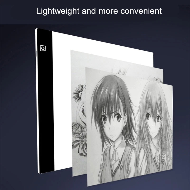 Prancheta LED de Desenho com 3 Níveis de Luminosidade - Brinquedo Educativo para Crianças