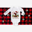 Body Bebé Primeiro Natal - My 1st Christmas Manga Comprida Romper Xmas