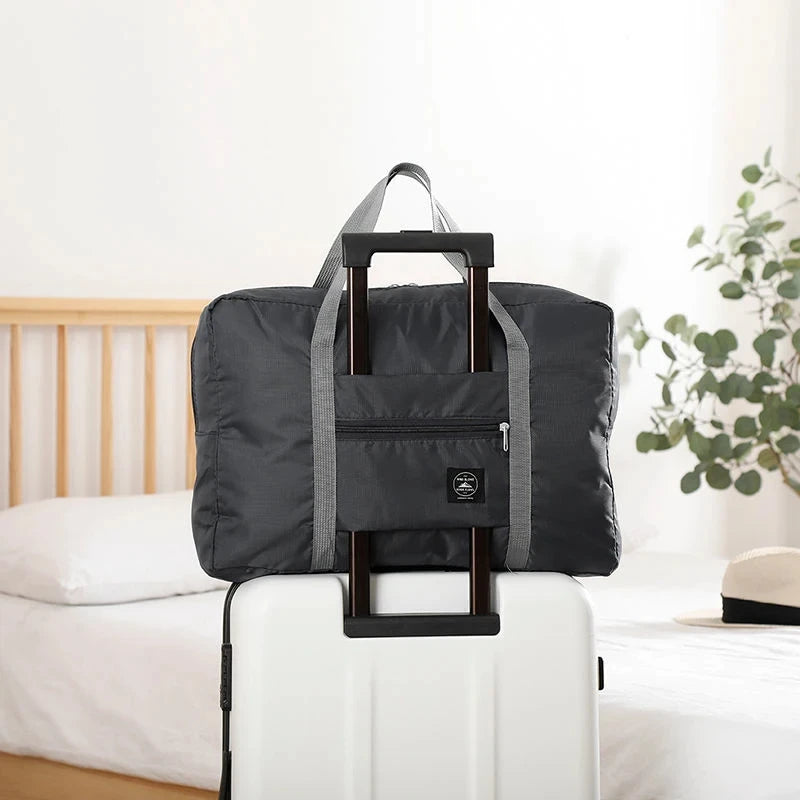 Saco de Viagem Dobrável para Avião - Bolsa Carry-On Leve Grande Capacidade Fim de Semana