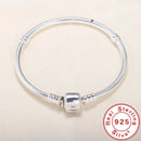 Handmade Original Fine Jewelry 925 Sterling Silver Charm Bracelet Soft Smooth Snake Bone Bracelets for Women