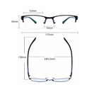 Óculos Meia Armação Anti-Luz Azul - Fashion Transparentes Confortáveis Anti-Radiação