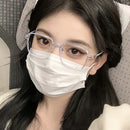 Óculos Quadrados Anti-Luz Azul - Armação Metal Ultra Leve Transparente para Computador