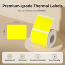 Papel Térmico Niimbot B21/B203/B3S - Etiquetas Autoadesivas Impermeáveis Resistentes a Óleo e Rasgos