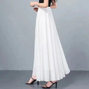 Saia Vermelha Chiffon Tamanho Grande - Cintura Alta Linha A Emagrecedora