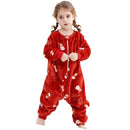 Pijama Natal Flanela Criança - Roupa Dormir Quente Inverno Menino Menina 1-6T