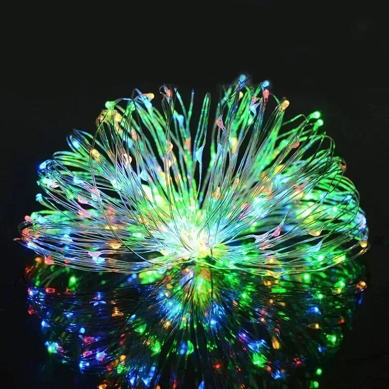Luzes LED Solares 7M/12M/22M/32M - Guirlanda Decorativa À Prova de Água para Jardim e Festas
