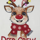 Pijamas Natal Família Rena - Mãe Pai Filho Top Manga Comprida + Calças Xadrez